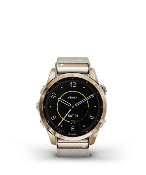 Garmin Fenix 7S Sapphire Solar Cream Gold