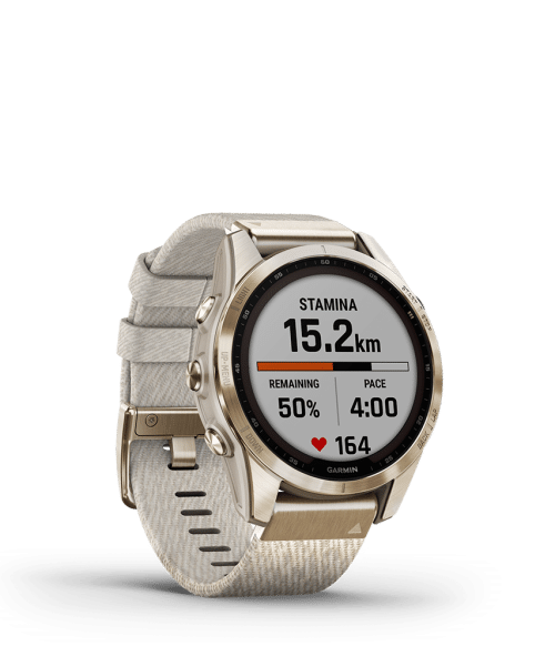 Garmin Fenix 7S Sapphire Solar Cream Gold - Bilde 6