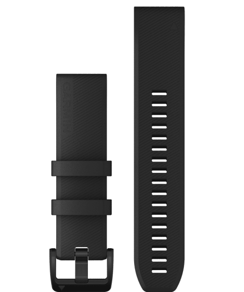 Garmin QuickFit® 22-klokkerem - Sort med anordning i sort rustfritt stål