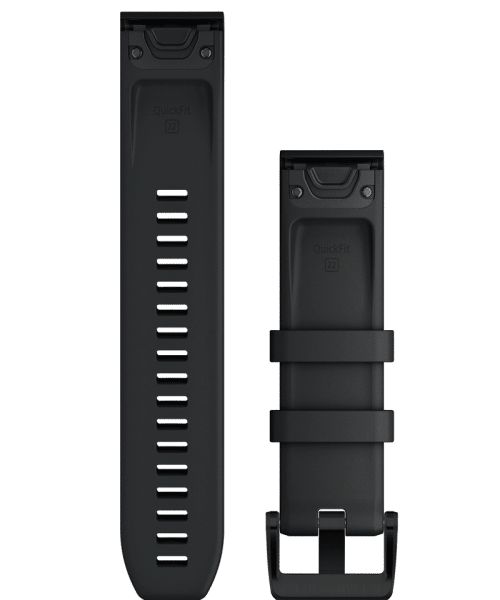 Garmin QuickFit® 22-klokkerem - Sort med anordning i sort rustfritt stål - Bilde 2