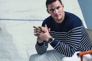 Mann med Garmin Marq-klokke