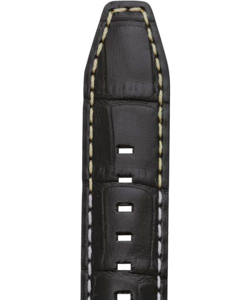 Rochet Sport Luxe «Indiana» Sort Vanntett Alligator Decor Skinnreim