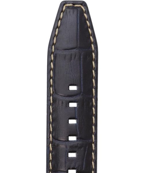 Rochet Sport Luxe «Indiana» Navy Vanntett Alligator Decor Skinnreim