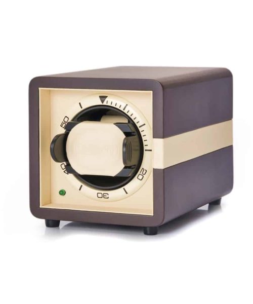 Leanschi single watch winder/brown-beige