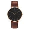 Daniel Wellington - Classic Black St Mawes Rose Gold - 40mm