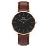 Daniel Wellington - Classic Black Bristol Rose Gold - 40mm