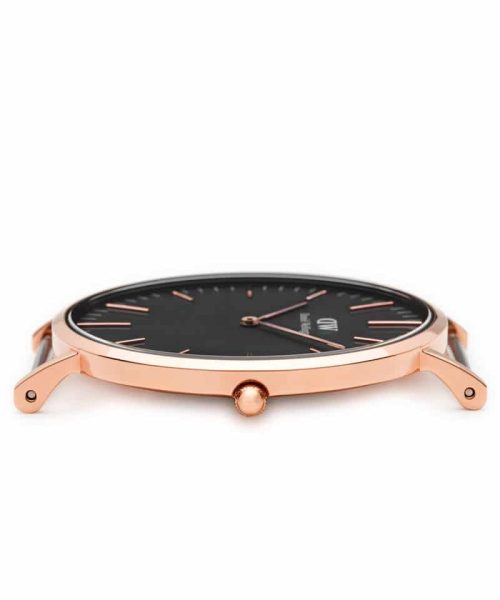 Daniel Wellington - Classic Black Sheffield Rose Gold - 40mm - Bilde 4