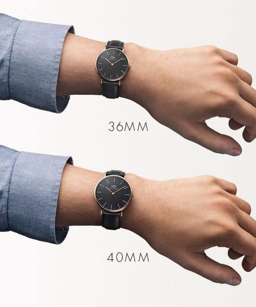 Daniel Wellington - Classic Black Sheffield Rose Gold - 40mm - Bilde 6