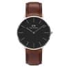 Daniel Wellington - Classic Black Bristol Silver - 40mm