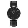 Daniel Wellington - Classic Black Sheffield Silver - 40mm