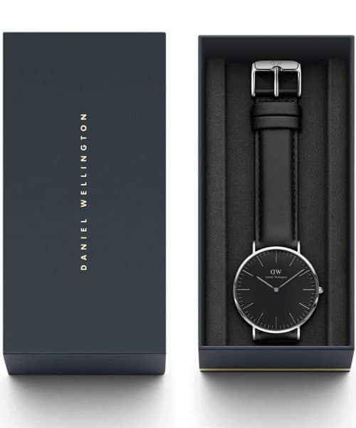 Daniel Wellington - Classic Black Sheffield Silver - 40mm - Bilde 8