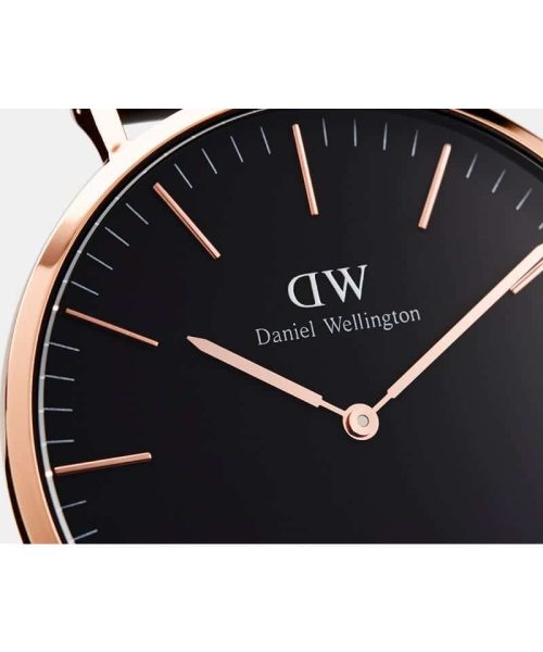 Daniel Wellington - Classic Black York Rose Gold - 36mm - Bilde 3