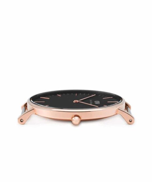 Daniel Wellington - Classic Black York Rose Gold - 36mm - Bilde 5