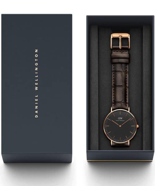 Daniel Wellington - Classic Black York Rose Gold - 36mm - Bilde 9