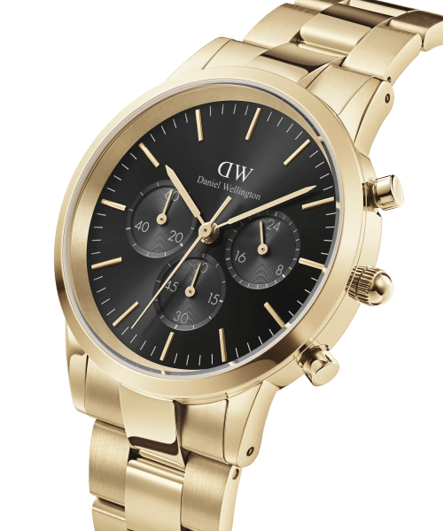 Daniel Wellington Iconic Chronograph Link Onyx G - Bilde 2