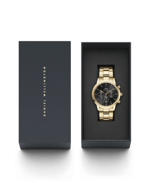 Daniel Wellington Iconic Chronograph Link Onyx G - Bilde 4
