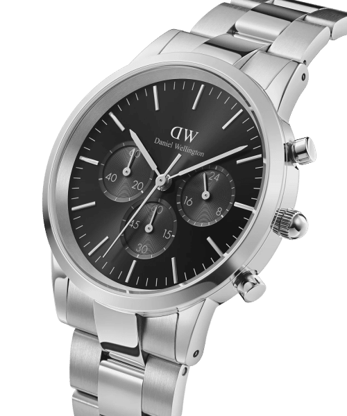 Daniel Wellington Iconic Chronograph Link Onyx S - Bilde 2