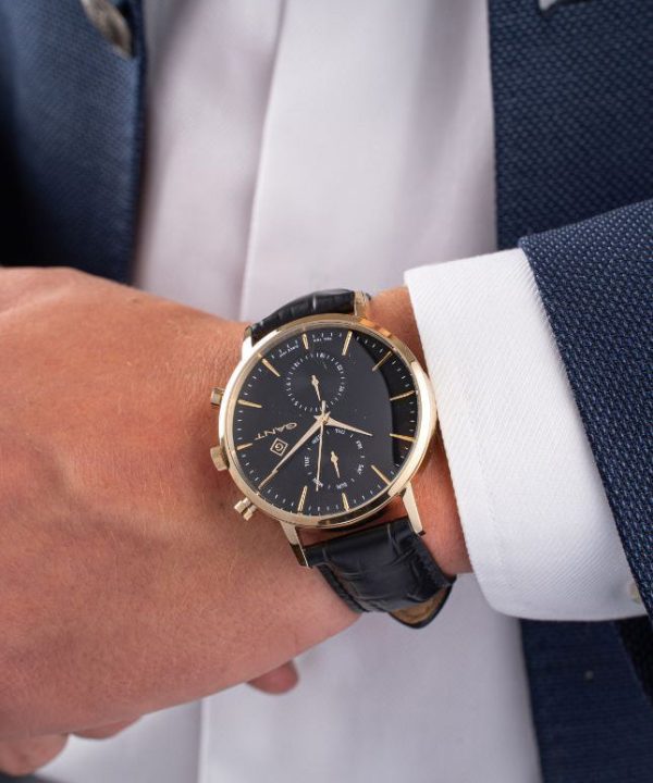 Gant Park Hill Day-Date Gent Sort / Sort 43,5mm - Bilde 2
