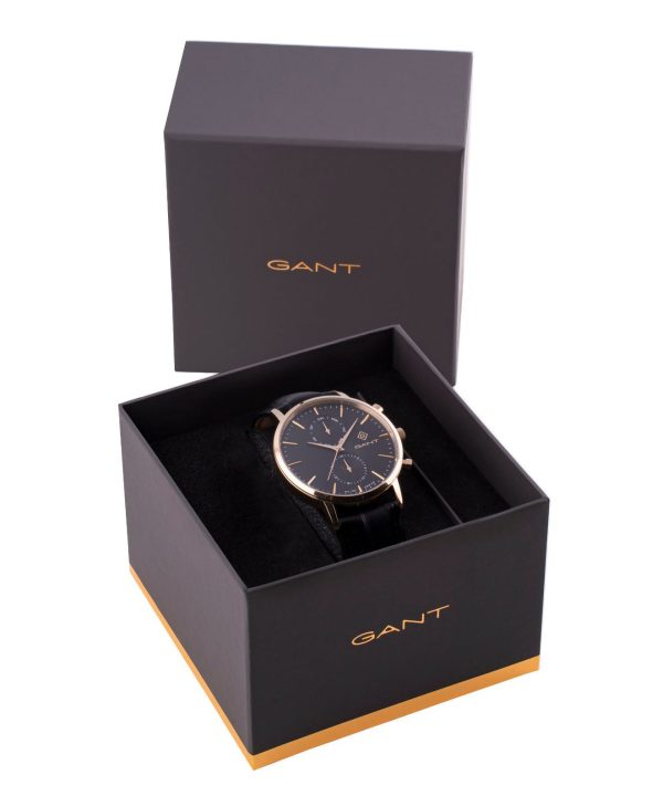 Gant Park Hill Day-Date Gent Sort / Sort 43,5mm - Bilde 3