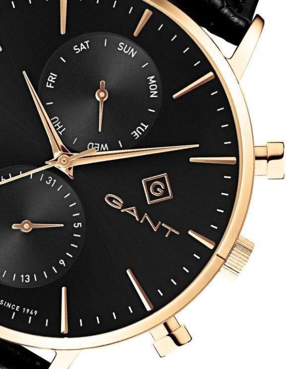 Gant Park Hill Day-Date Gent Sort / Sort 43,5mm - Bilde 4
