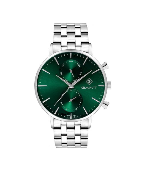 Gant Park Hill Day-Date Gent Stål / Grønn 43,5mm