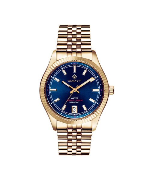 Gant Sussex Gullfarget Stål / Blå 43,5mm