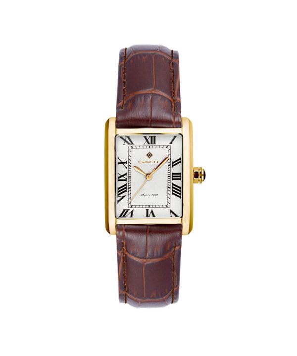 Gant Rhode Island Lady Brun rem / Sølv 24mm