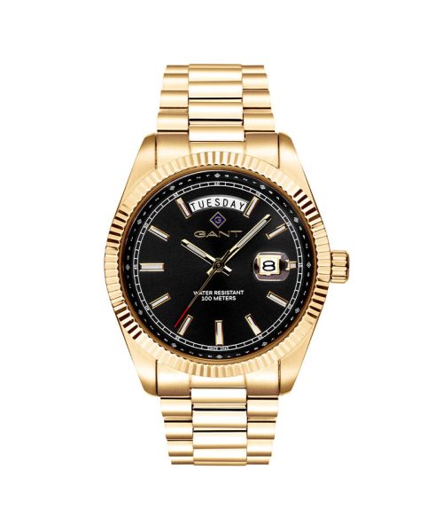 Gant Fairfax Herre Day-Date Gullfarget / Sort 41mm