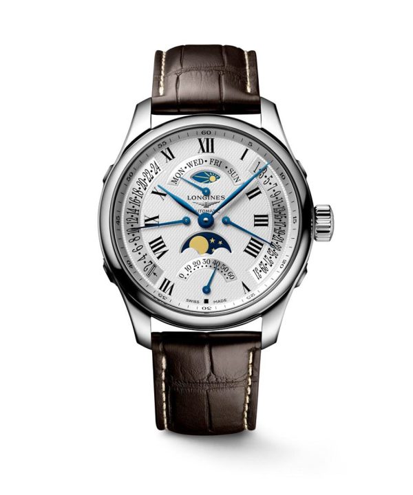 Longines Master Collection GMT Day-Date Moon Phase Retrograde 44mm - L2.739.4.71.3