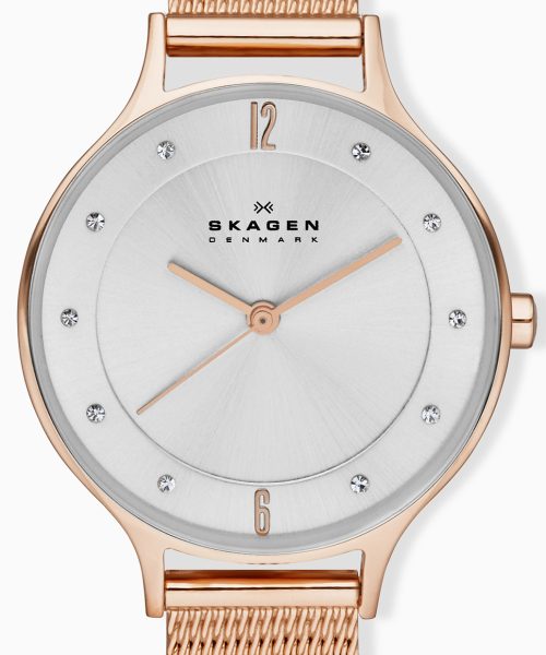 Skagen Anita Lille Rose Gold-Tone Steel Mesh Watch - SKW2151 - Bilde 2