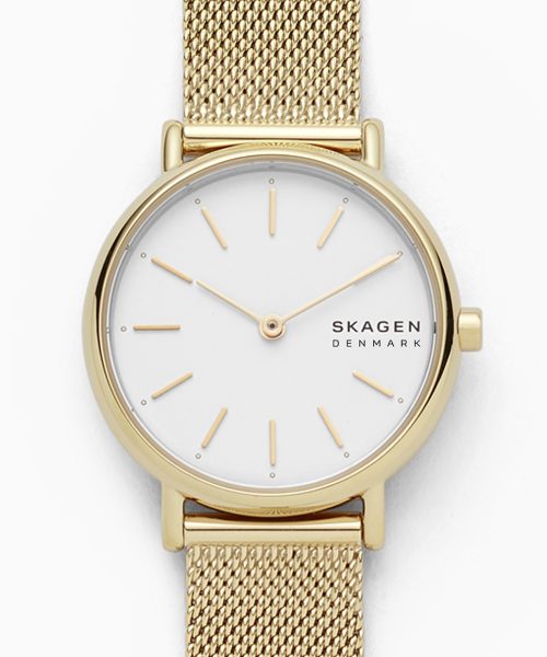 Skagen Signatur Lille Slim Gold-Tone Steel Mesh Watch - SKW2693 - Bilde 2