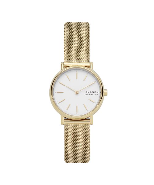 Skagen Signatur Lille Slim Gold-Tone Steel Mesh Watch - SKW2693