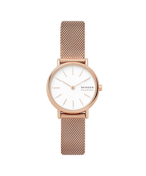 Skagen Signatur Lille Slim Rose Gold-Tone Steel Mesh Watch - SKW2694