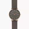 Skagen Signatur Charcoal Leather Watch 38mm - SKW2794
