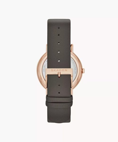Skagen Signatur Charcoal Leather Watch 38mm - SKW2794 - Bilde 3