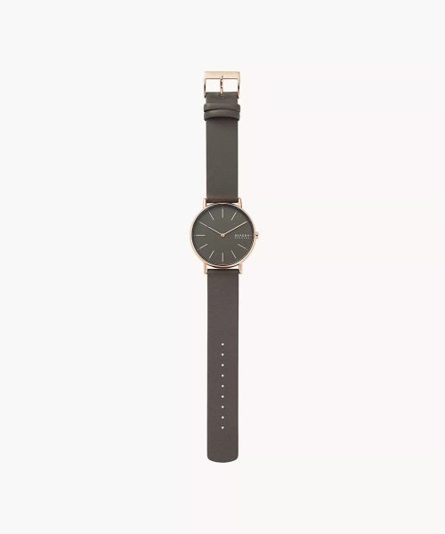 Skagen Signatur Charcoal Leather Watch 38mm - SKW2794 - Bilde 5
