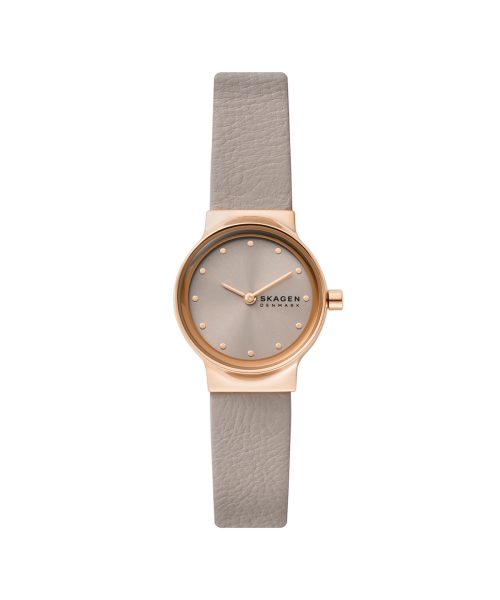 Skagen Freja Lille Two-Hand Greystone Lite Leather Watch - SKW3005