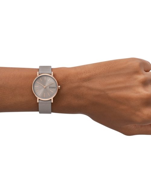 Skagen Signatur Lille Two-Hand Greystone Lite Leather Watch - SKW3060 - Bilde 2