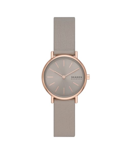 Skagen Signatur Lille Two-Hand Greystone Lite Leather Watch - SKW3060