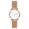 Skagen Kuppel Lille Two-Hand Sub-Second Rose Gold Stainless Steel Mesh Watch - SKW3099
