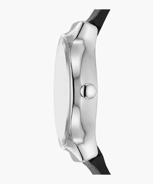 Skagen Freja Lille Two-Hand Black Leather Watch - SKW3119 - Bilde 4
