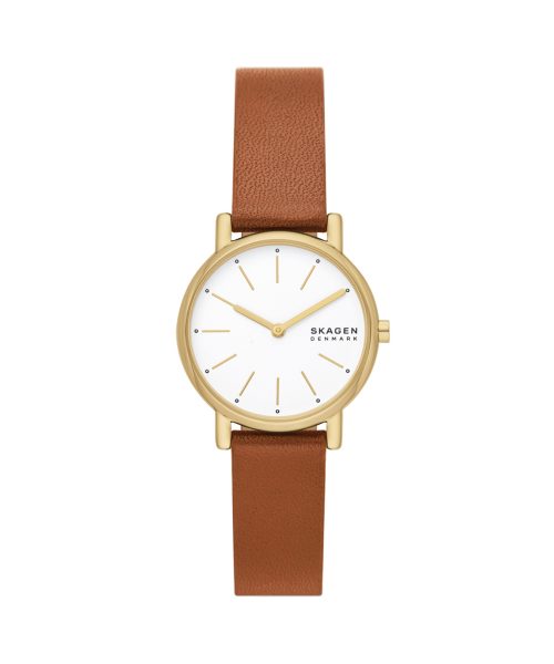 Skagen Signatur Lille Two-Hand Brown Leather Watch - SKW3121