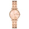 Skagen Signatur Lille Two-Hand Rose Gold Stainless Steel Bracelet Watch - SKW3125