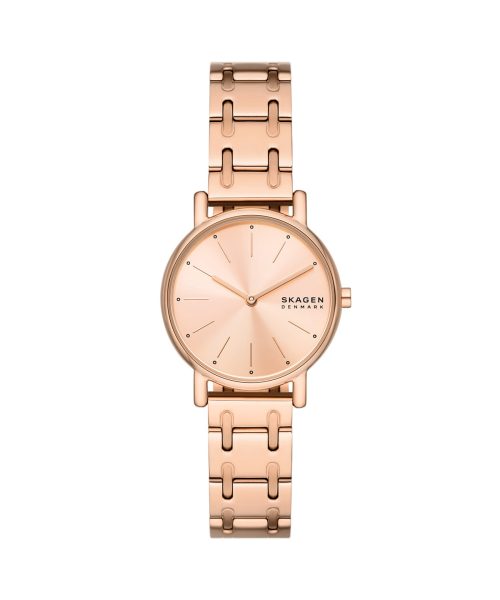 Skagen Signatur Lille Two-Hand Rose Gold Stainless Steel Bracelet Watch - SKW3125