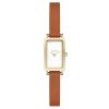 Skagen Hagen Micro Two-Hand Brown Leather Watch - SKW3149