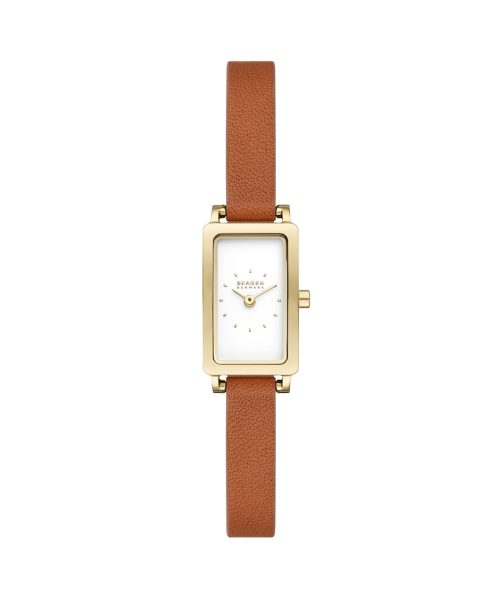 Skagen Hagen Micro Two-Hand Brown Leather Watch - SKW3149