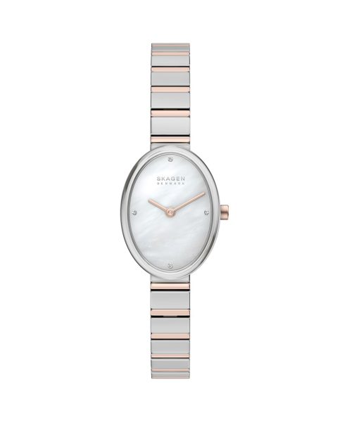 Skagen Anita Oval Two-Hand Two-Tone Stainless Steel Watch - SKW3184