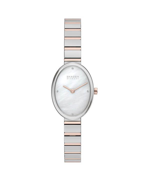 Skagen Anita Oval Two-Hand Two-Tone Stainless Steel Watch - SKW3184