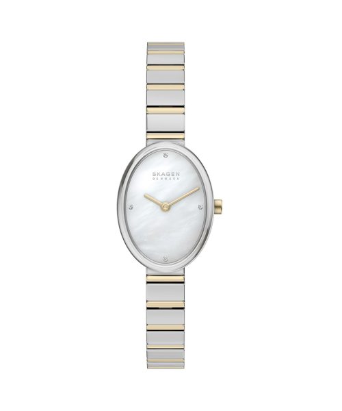 Skagen Anita Oval Two-Hand Two-Tone Stainless Steel Watch - SKW3198