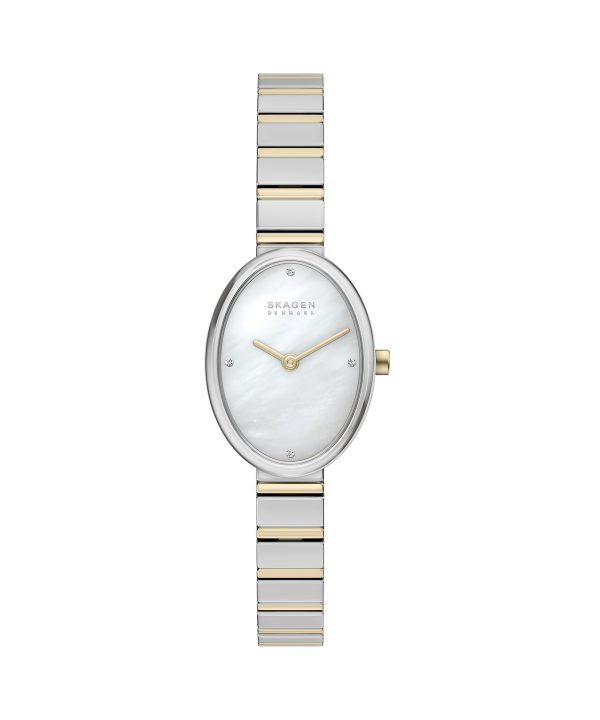 Skagen Anita Oval Two-Hand Two-Tone Stainless Steel Watch - SKW3198